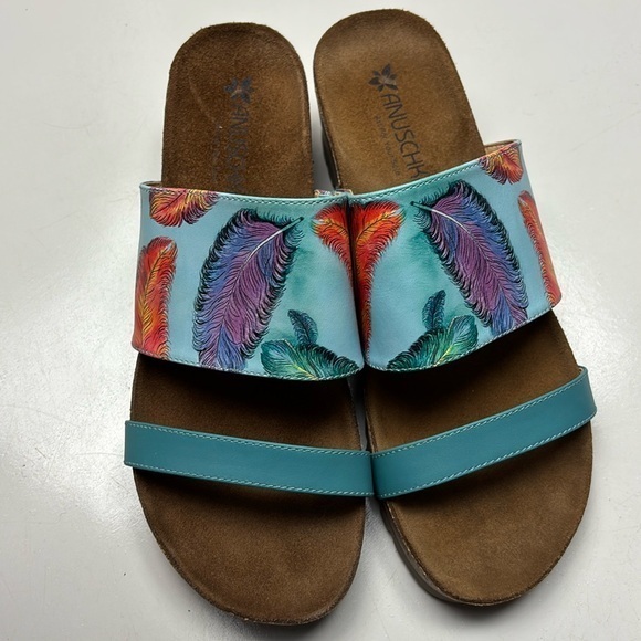 Anuschka Floating‎ Feathers sandals - Picture 1 of 7